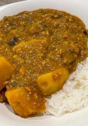 たっぷり野菜と豚ひき肉のカレー-レシピのメイン写真