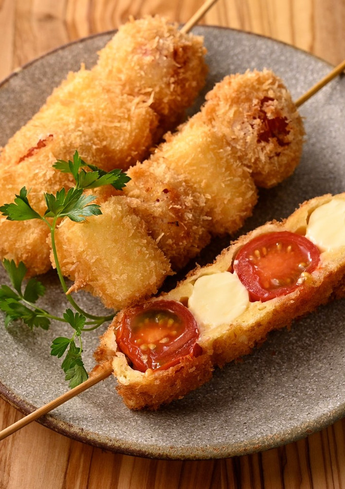 トマトとチーズの串揚げ-レシピのメイン写真