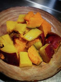南瓜と薩摩芋の蜂蜜煮❨(@≧↺≦@)❩-レシピのメイン写真
