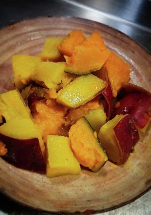 南瓜と薩摩芋の蜂蜜煮❨(@≧↺≦@)❩-レシピのメイン写真