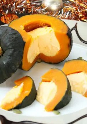 ハロウィンにかぼちゃのヨーグルトプリン-レシピのメイン写真