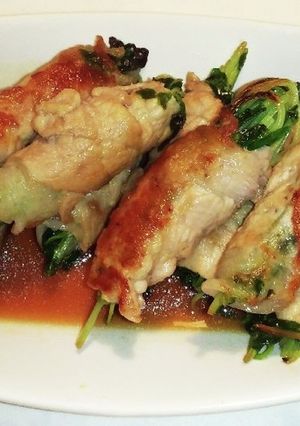豆苗巻き巻き-レシピのメイン写真