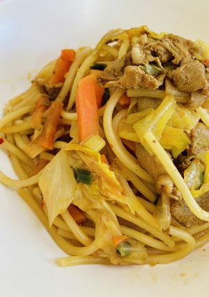 キムチ焼きスパ☆給食メニュー-レシピのメイン写真