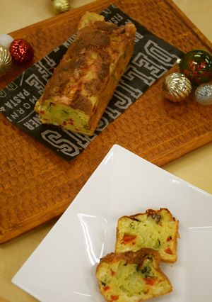 簡単♪大豆と彩り野菜のケーク・サレ-レシピのメイン写真