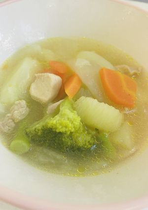 鶏肉と野菜のスープ煮☆給食メニュー-レシピのメイン写真