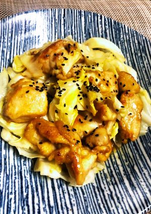 簡単！鶏胸の醤油マーガリン、レモン焼き-レシピのメイン写真