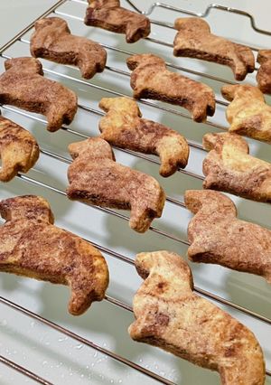 サクサク犬サブレ♡米粉クッキー♡マーブル-レシピのメイン写真
