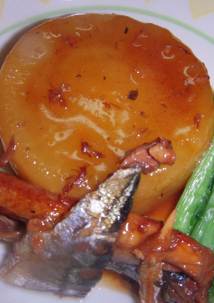 サンマの蒲焼き缶と大根煮-レシピのメイン写真