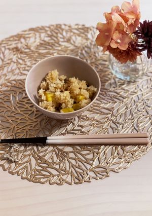さつまいもとキノコの炊き込みご飯-レシピのメイン写真