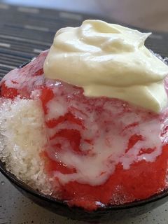 いちごミルクかき氷-レシピのメイン写真
