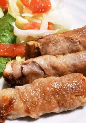 簡単♪︎きのことねぎのチーズ肉巻き♡♡♡-レシピのメイン写真
