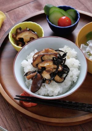 レンジで2分！しいたけと塩こんぶの佃煮-レシピのメイン写真
