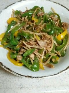 ピーマンたっぷりヘルシー青椒肉絲-レシピのメイン写真