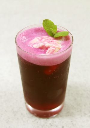 簡単☆しそジュースの炭酸割り-レシピのメイン写真
