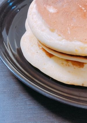 牛乳なし ふわふわホットケーキ-レシピのメイン写真