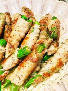 シンプルが一番美味しい/ししとう豚肉巻き-レシピのメイン写真