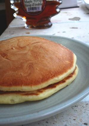 ノンオイルでイーストのパンケーキ♪-レシピのメイン写真