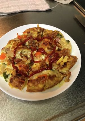 ピザ風卵焼き-レシピのメイン写真