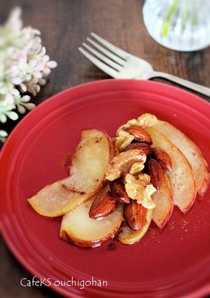 素材一品だけ！りんごのココナツオイル焼き-レシピのメイン写真