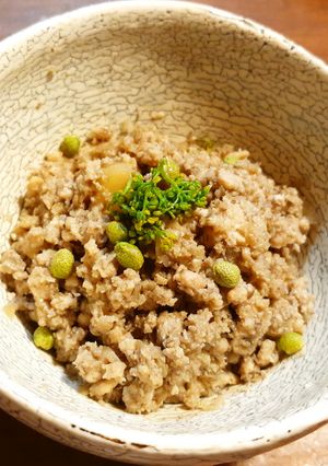 いい香り 黒舞茸の鶏そぼろ 発酵玉葱-レシピのメイン写真