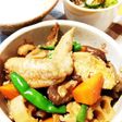 手羽先の旨みが浸みる!根菜の煮物
