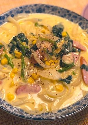 簡単美味しい★コーンクリームパスタ-レシピのメイン写真