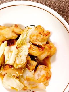 回鍋肉風♬。.キャベツと鶏もも炒め-レシピのメイン写真