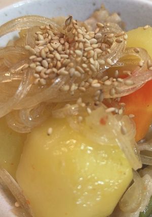 豚バラとマロニーの肉じゃが♬-レシピのメイン写真