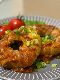 玉ねぎの肉巻きリング-レシピのメイン写真