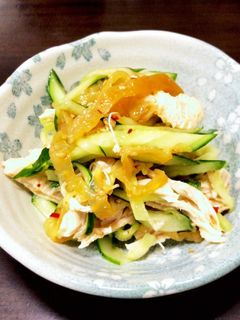 中華くらげとサラダチキンのヘルシー和え物-レシピのメイン写真