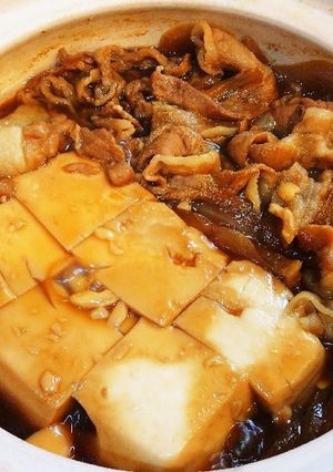 今半すき焼きのたれで作る、絶品肉豆腐-レシピのメイン写真