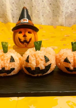 ハロウィンおにぎり-レシピのメイン写真