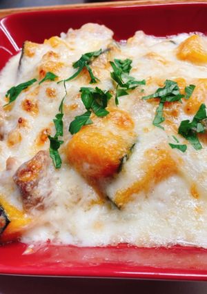 チキンとかぼちゃのグラタン-レシピのメイン写真