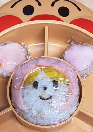 赤ちゃんマンおにぎり　#キャラ弁-レシピのメイン写真