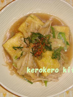 ☆揚げた高野豆腐入り白菜の煮物☆-レシピのメイン写真
