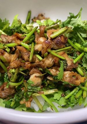 あさりのピリ辛パクチー丼-レシピのメイン写真