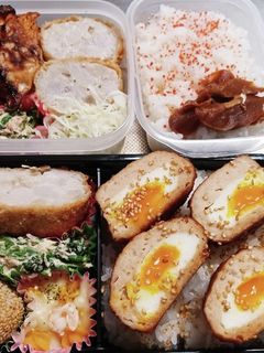 高校生息子&旦那弁当(10/7)-レシピのメイン写真