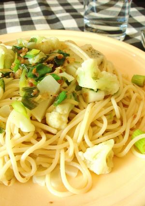 葱とアンチョビのガーリックパスタ-レシピのメイン写真