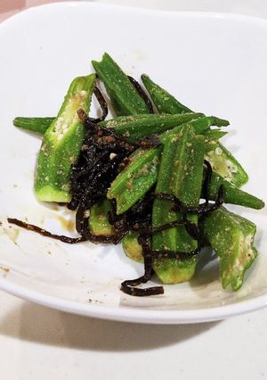 5分で完成！オクラの胡麻昆布和え-レシピのメイン写真
