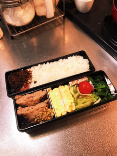 ハンバーグと野菜のお弁当-レシピのメイン写真