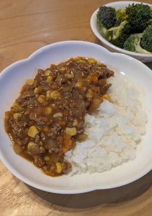 たっぷりコーンのキーマカレー-レシピのメイン写真