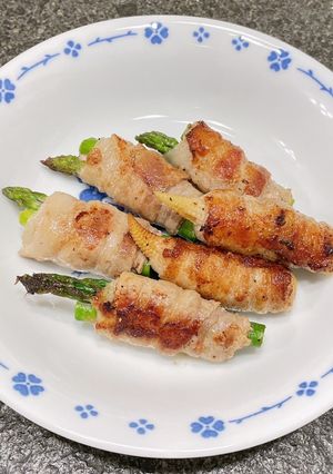 豚ばらのアスパラとヤングコーン巻き-レシピのメイン写真