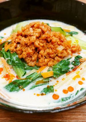 中国料理　大豆ミートの豆乳担々麺-レシピのメイン写真