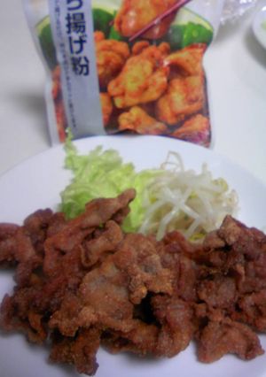 から揚げ粉だけ！やみつき♪豚バラから揚げ-レシピのメイン写真