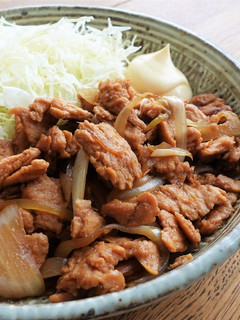 ヘルシーな肉不使用 大豆ミートの生姜焼き-レシピのメイン写真