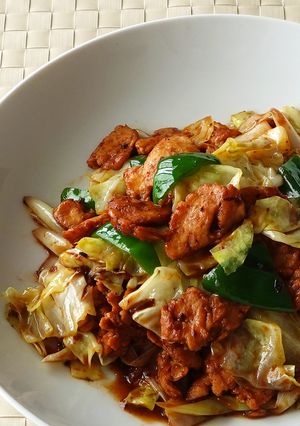 ヘルシーな肉不使用　大豆ミートの回鍋肉-レシピのメイン写真