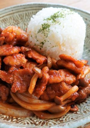 給食メニュー　肉不使用のポークチャップ-レシピのメイン写真