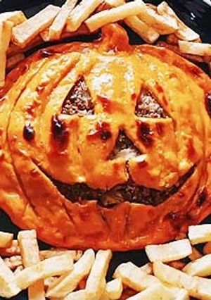 ハロウィン!カボチャのチーズミートパイ風-レシピのメイン写真