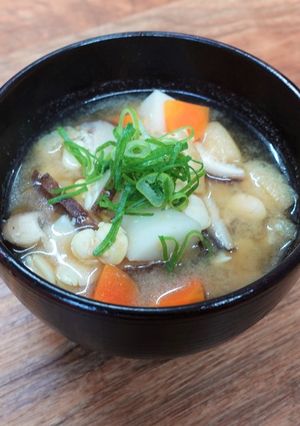 福井県　打ち豆汁-レシピのメイン写真