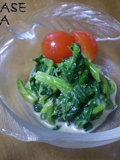 早くて簡単♪ほうれん草のごまドレサラダ-レシピのメイン写真